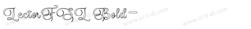 LectorFSL Bold字体转换